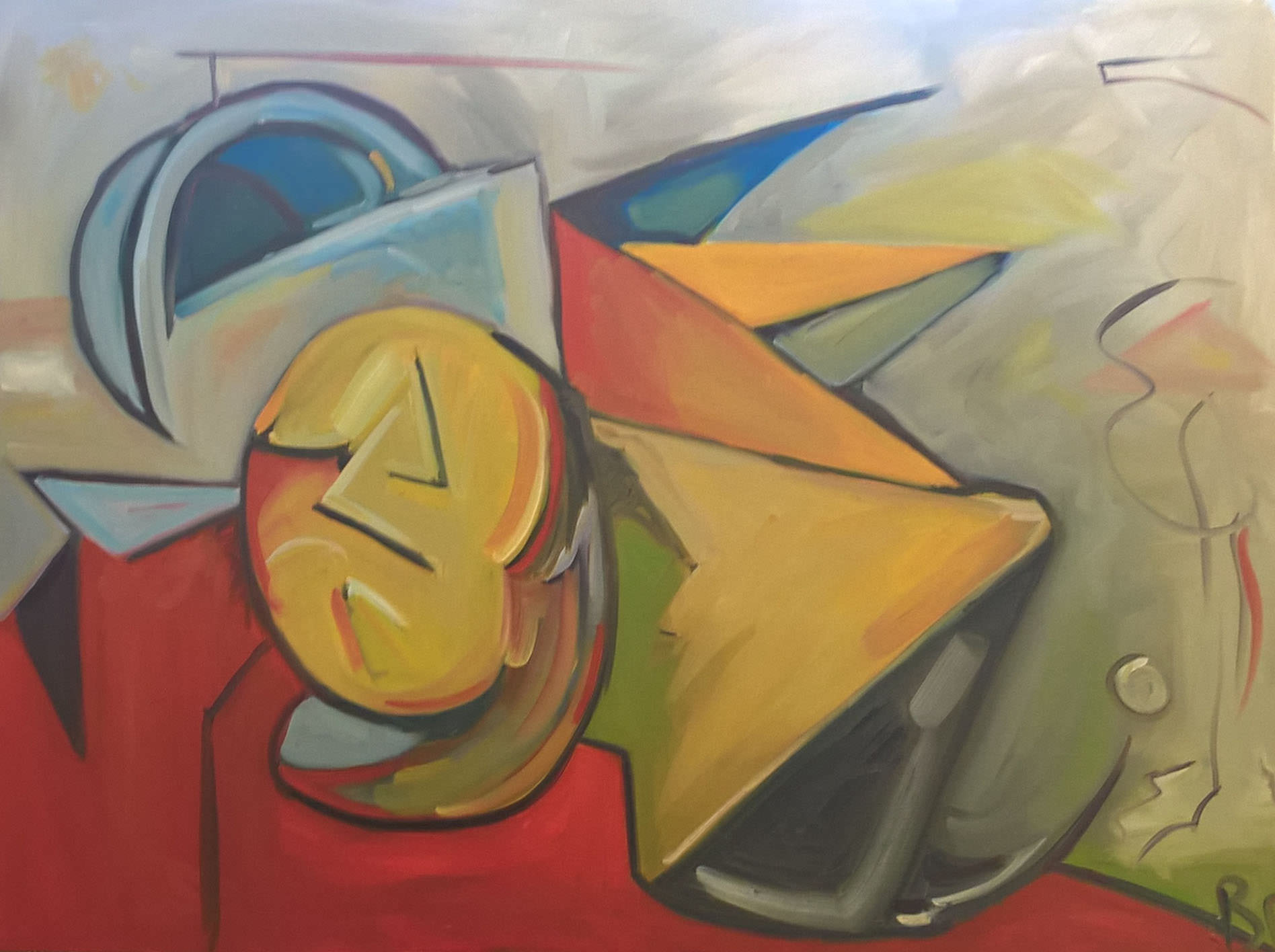 Photo of work on display
