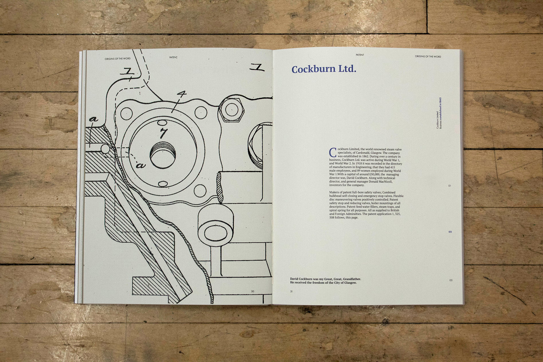 Photo of work on display