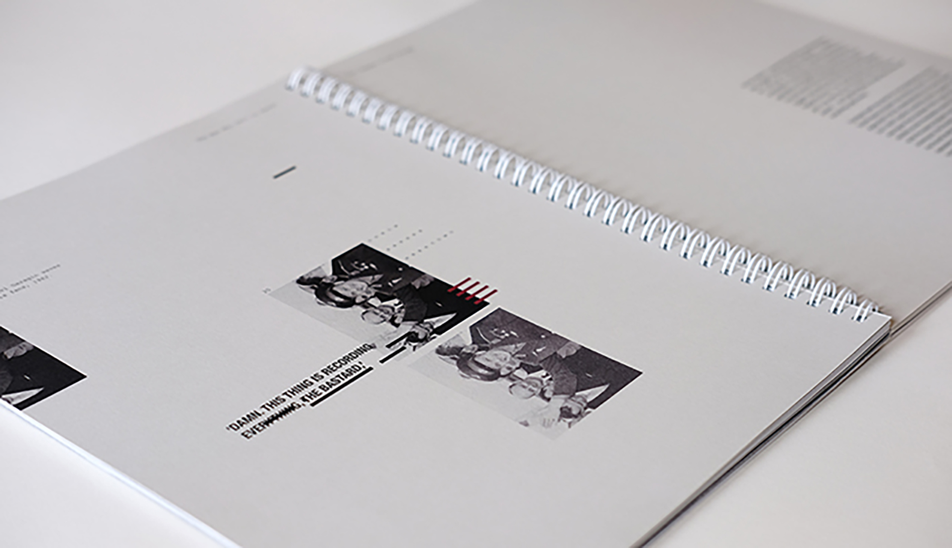 Photo of work on display