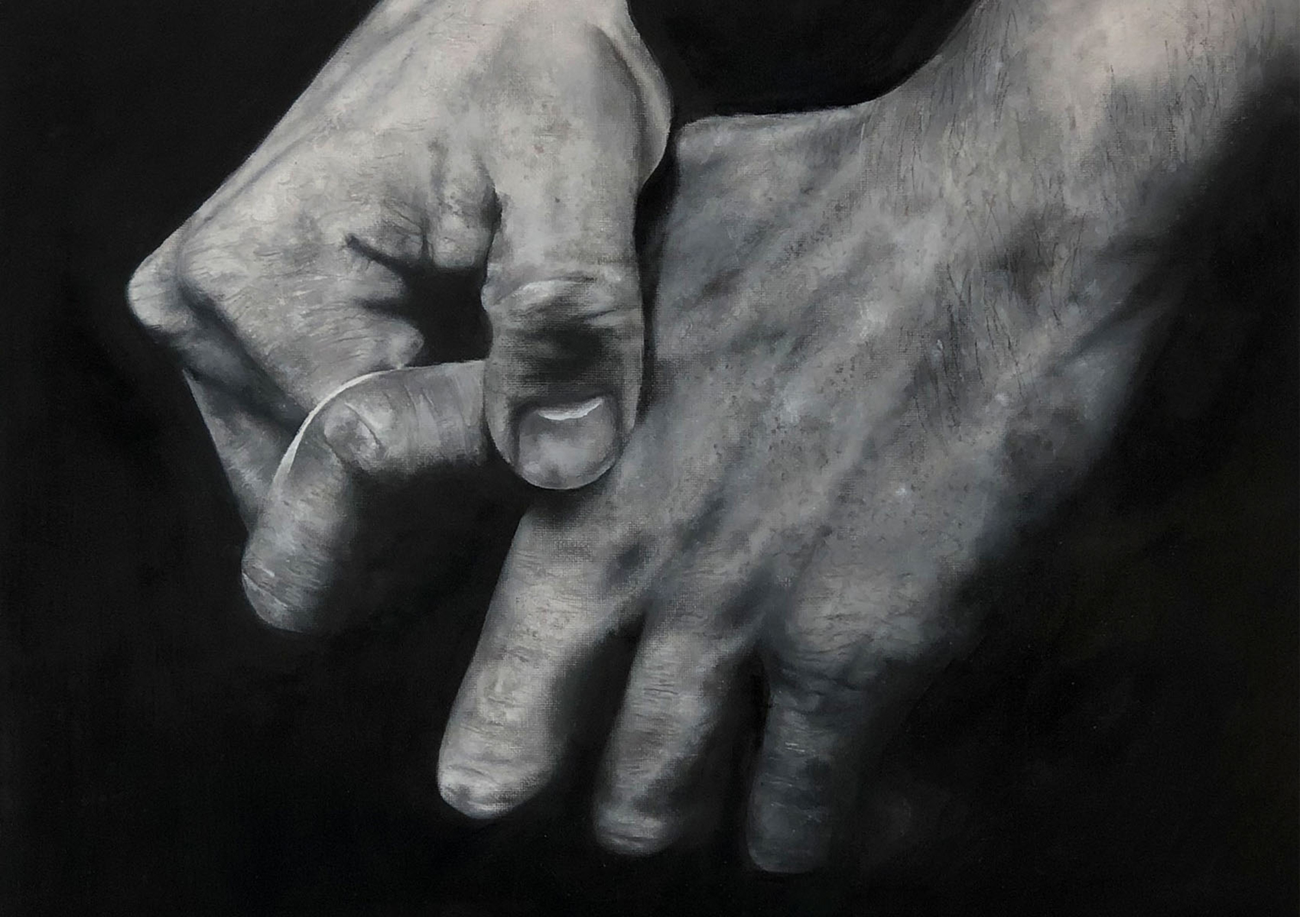 Photo of work on display