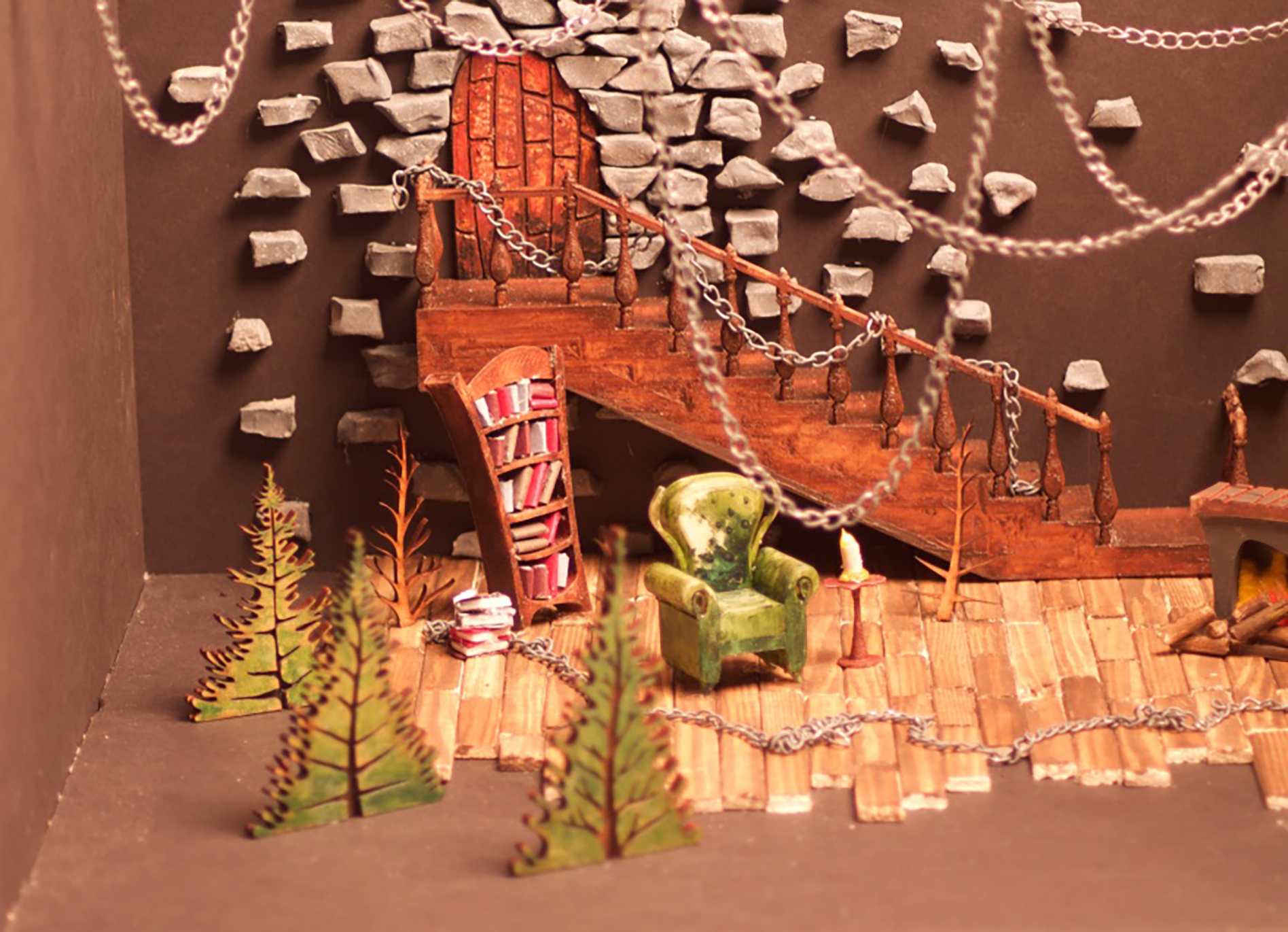 Photo of work on display