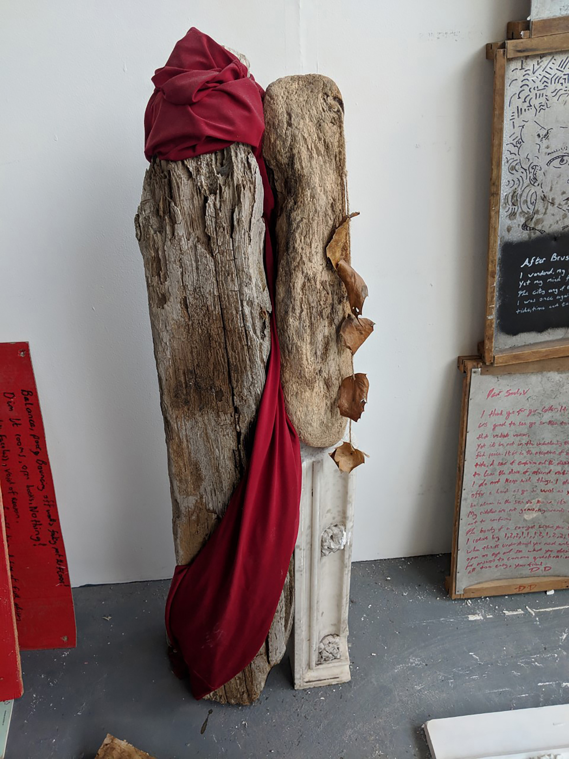 Photo of work on display