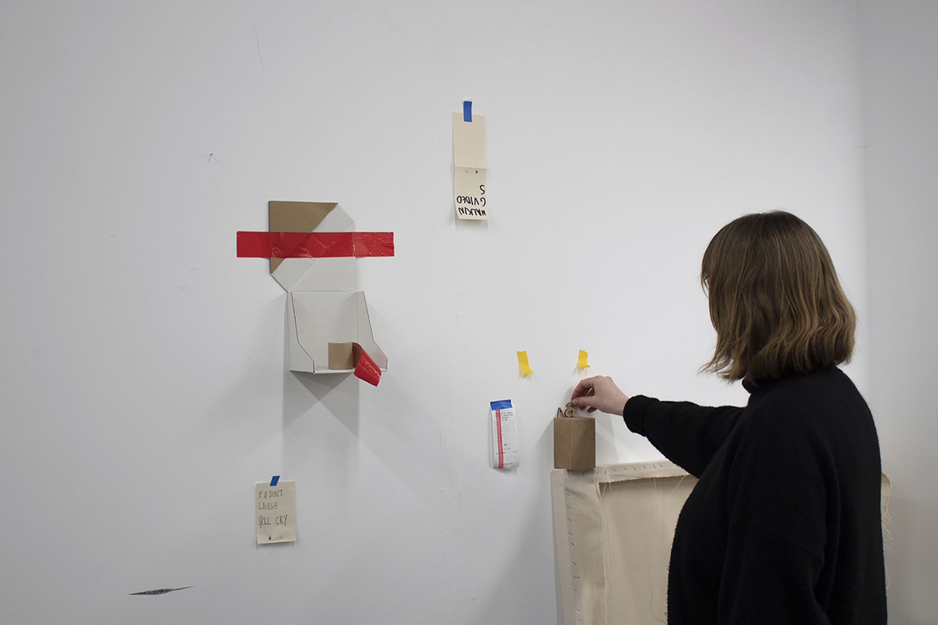 Photo of work on display