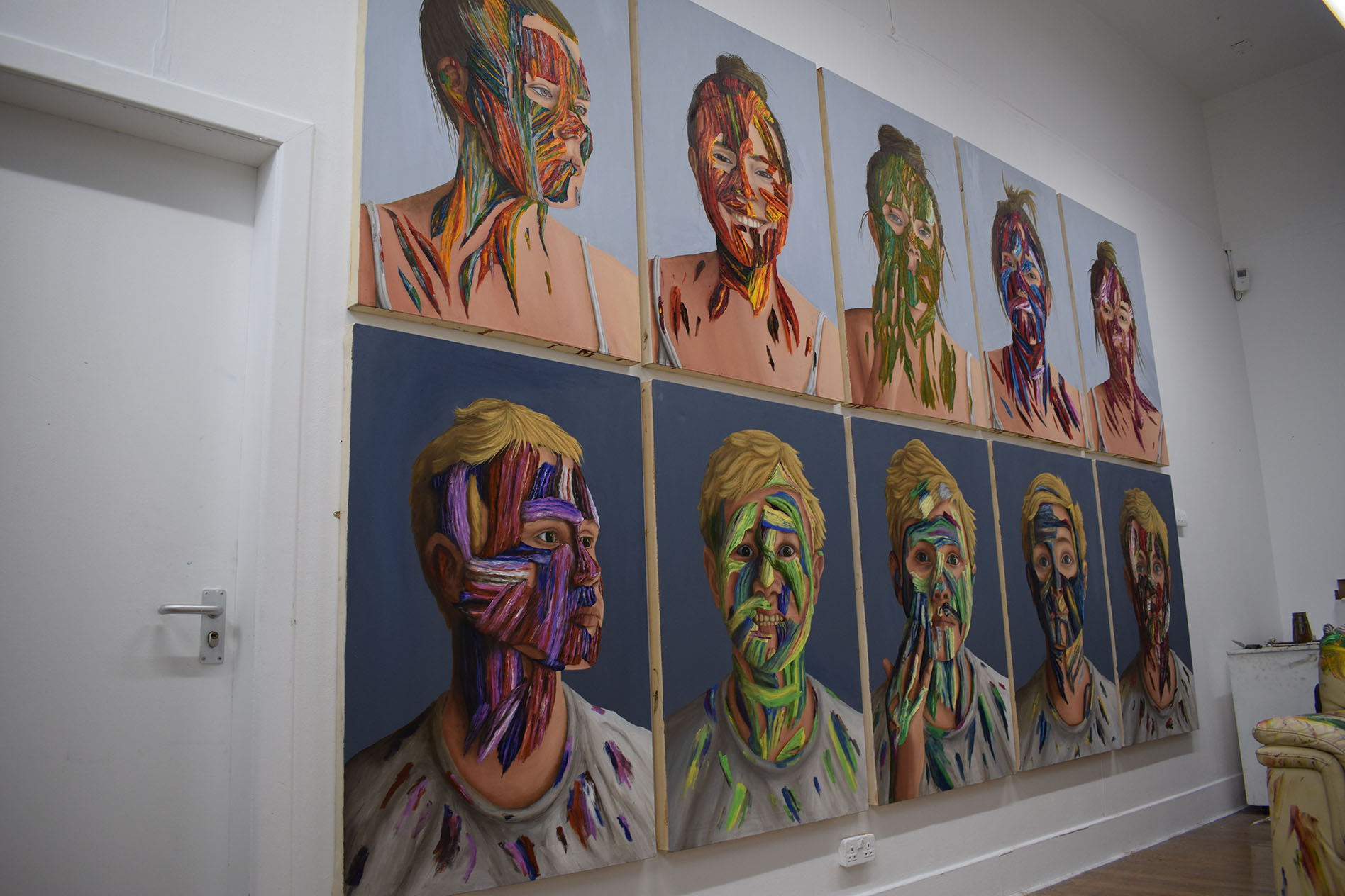 Photo of work on display