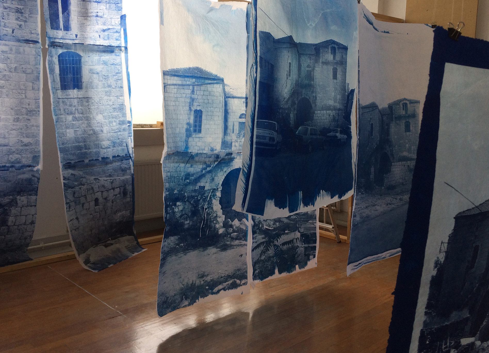 Photo of work on display