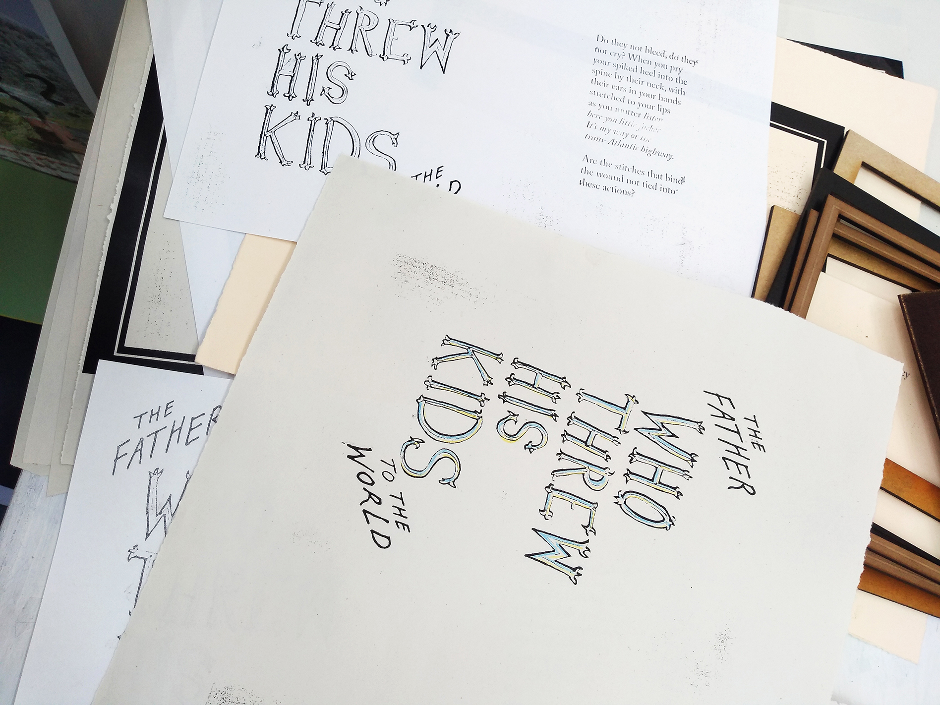 Photo of work on display