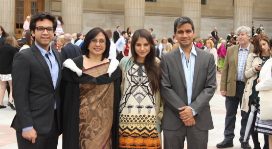 Nathwani family cross the globe to celebrate Alka’s graduation