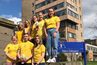 Abseiling students take on the Tower for charity