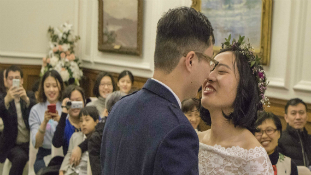 Chinese students’ Scottish wedding after finding love in Dundee lab